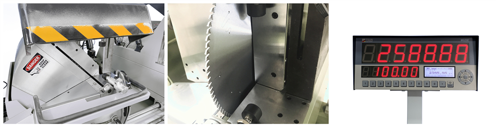 Aluminum profile double head cutting machine