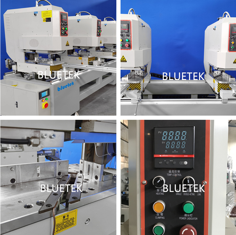 Details Photo of double heads PVC window seamless welding machine Details Photo of double heads PVC window seamless welding machine