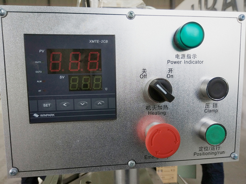 Control Panel and buttons of Single Head PVC Window Welding Machine Control Panel and buttons of Single Head PVC Window Welding Machine