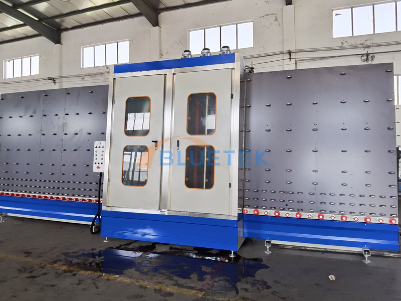 glass washing section of double glazing glass machinery