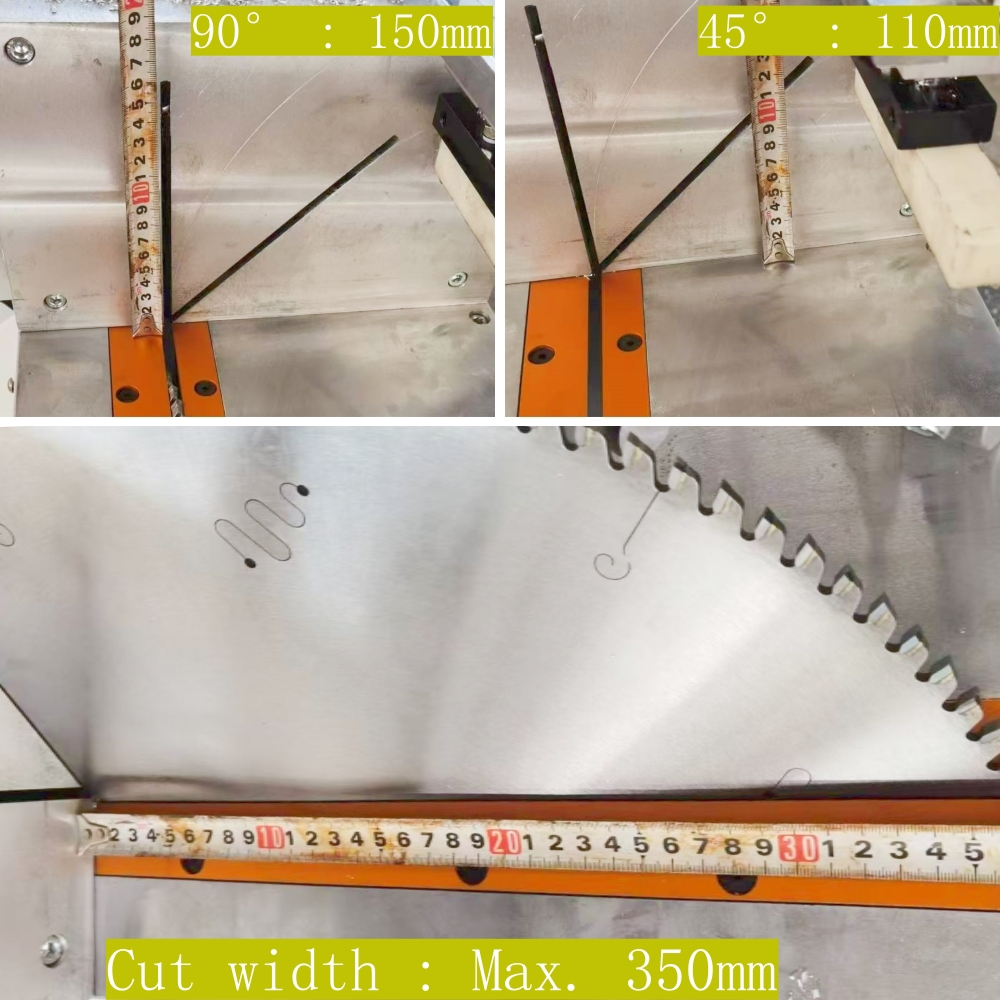Cutting range of vinyl window cutting machine Cutting range of vinyl window cutting machine
