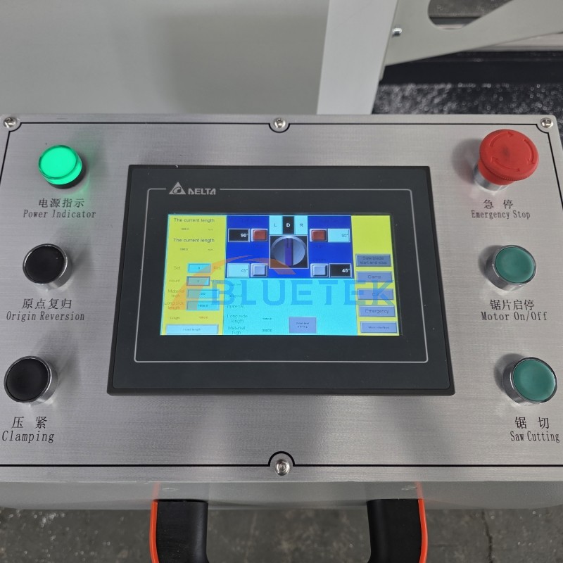Control Panel of CNC aluminium cutting machines