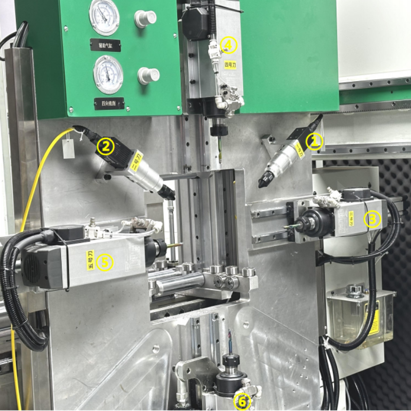 Milling Drilling Heads of Cutting angles of aluminum window door workstation Milling Drilling Heads of Cutting angles of aluminum window door workstation